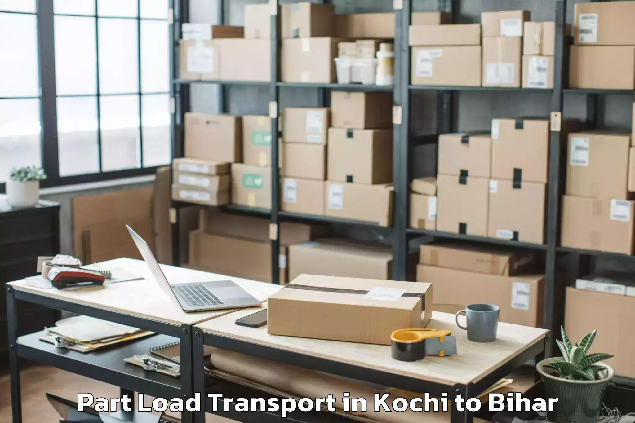 Leading Kochi to Chausa Part Load Transport Provider